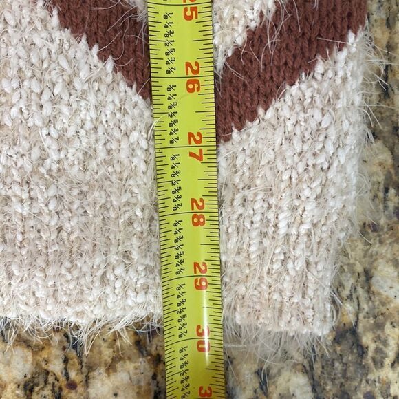 Alya eyelash long sleeve open front cardigan sweater size M - Picture 10 of 10